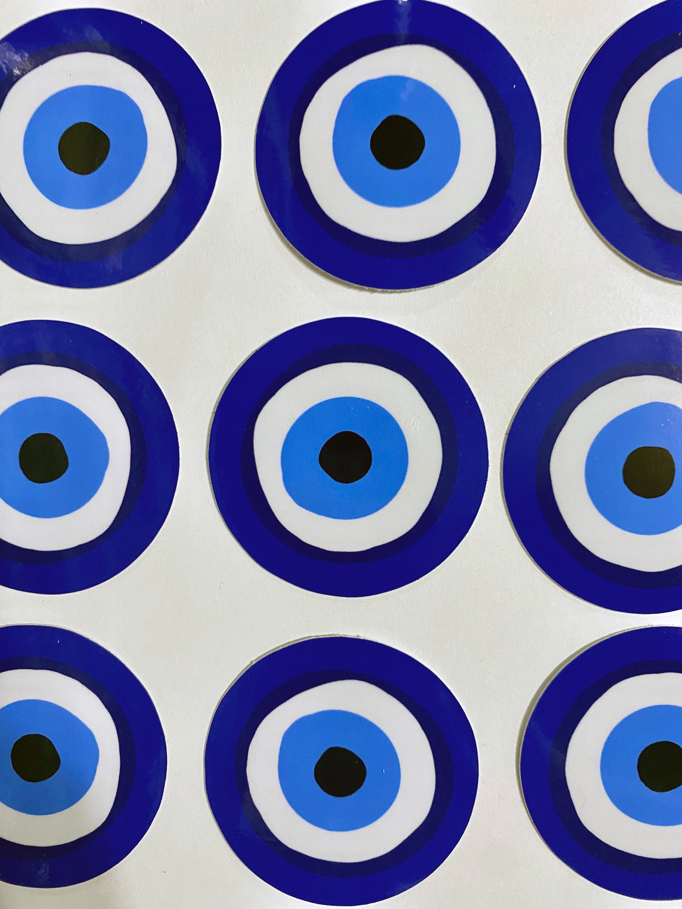 Evil Eye Protection Symbol Vinyl Sticker Waterproof Etsy