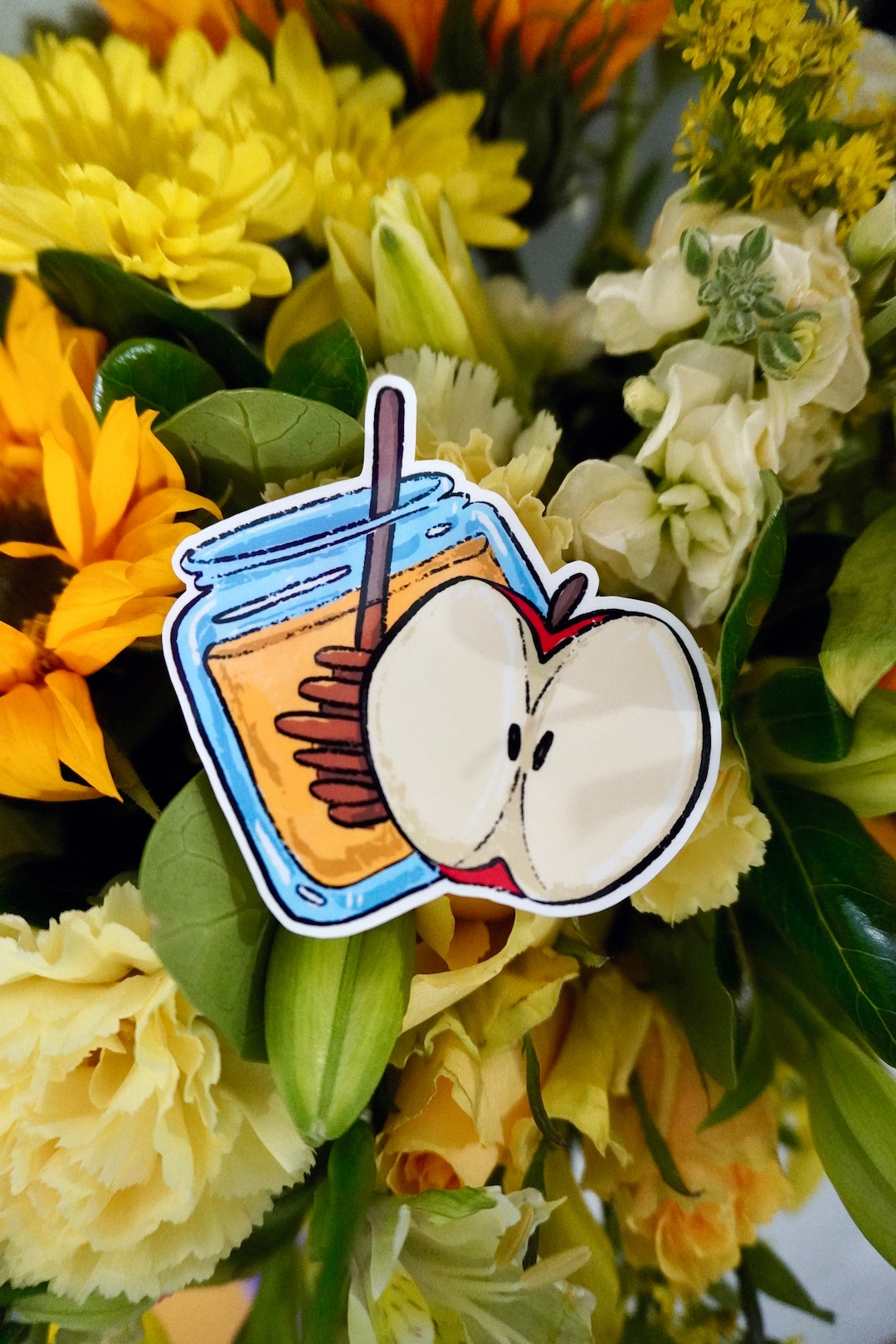Apple and Honey - Rosh Hashanah - Jewish Vinyl Sticker - Etsy