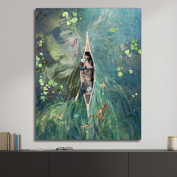 Beneath the Lilies by Vanessa Palmer Posters & Canvas Art