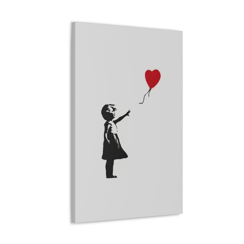 Banksy Graffiti Girl With Red Balloon Posters & Canvas Art Etsy