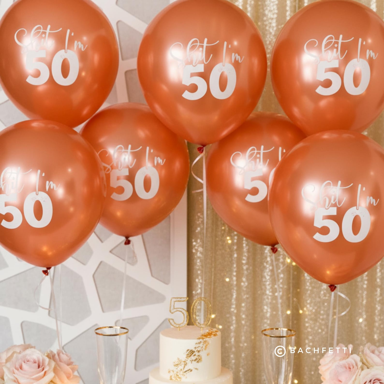 Shit Decarations Shit I’m 50 Balloons: Funny 50th Birthday Decorations - Etsy