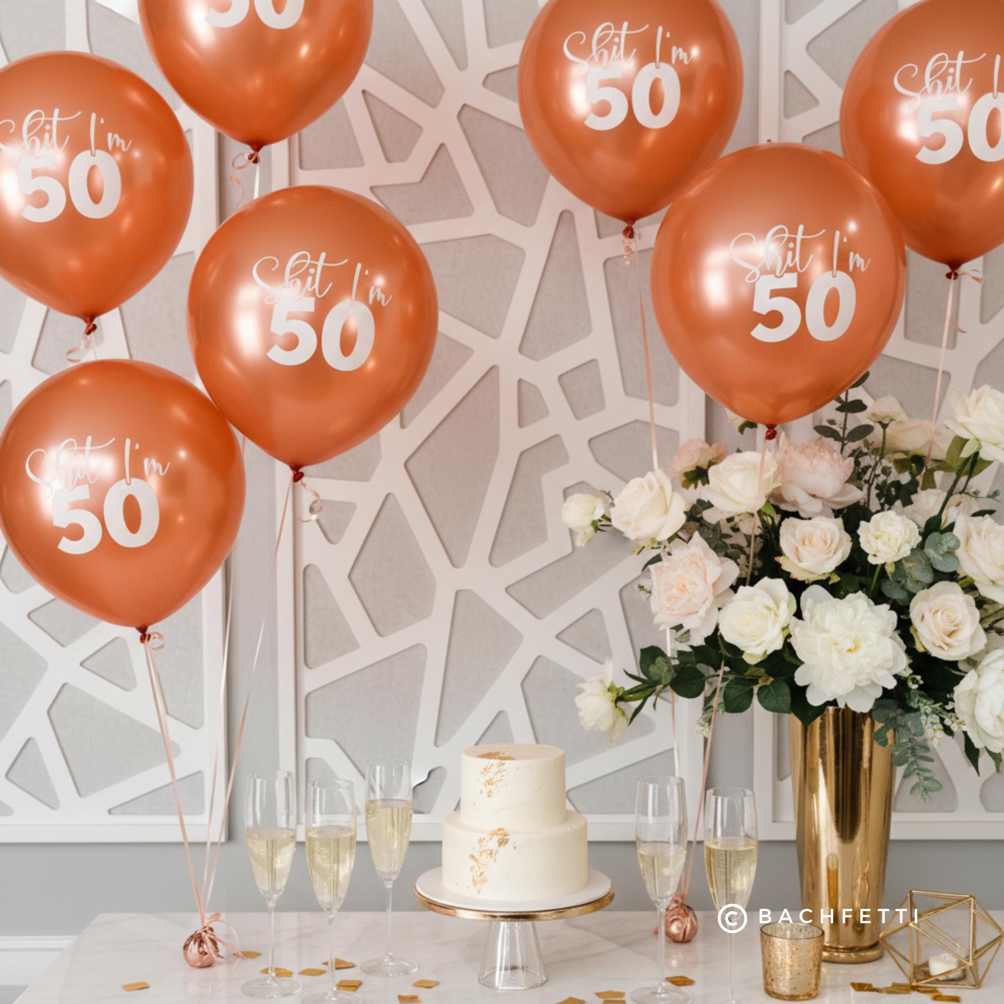 Shit Decarations Shit I’m 50 Balloons: Funny 50th Birthday Decorations - Etsy