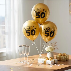 Holy Shit You're Old Geburtstagsdeko – Folienballon, Banner, Schärpe, Luftballons Für 40., 50., 60. Geburtstag