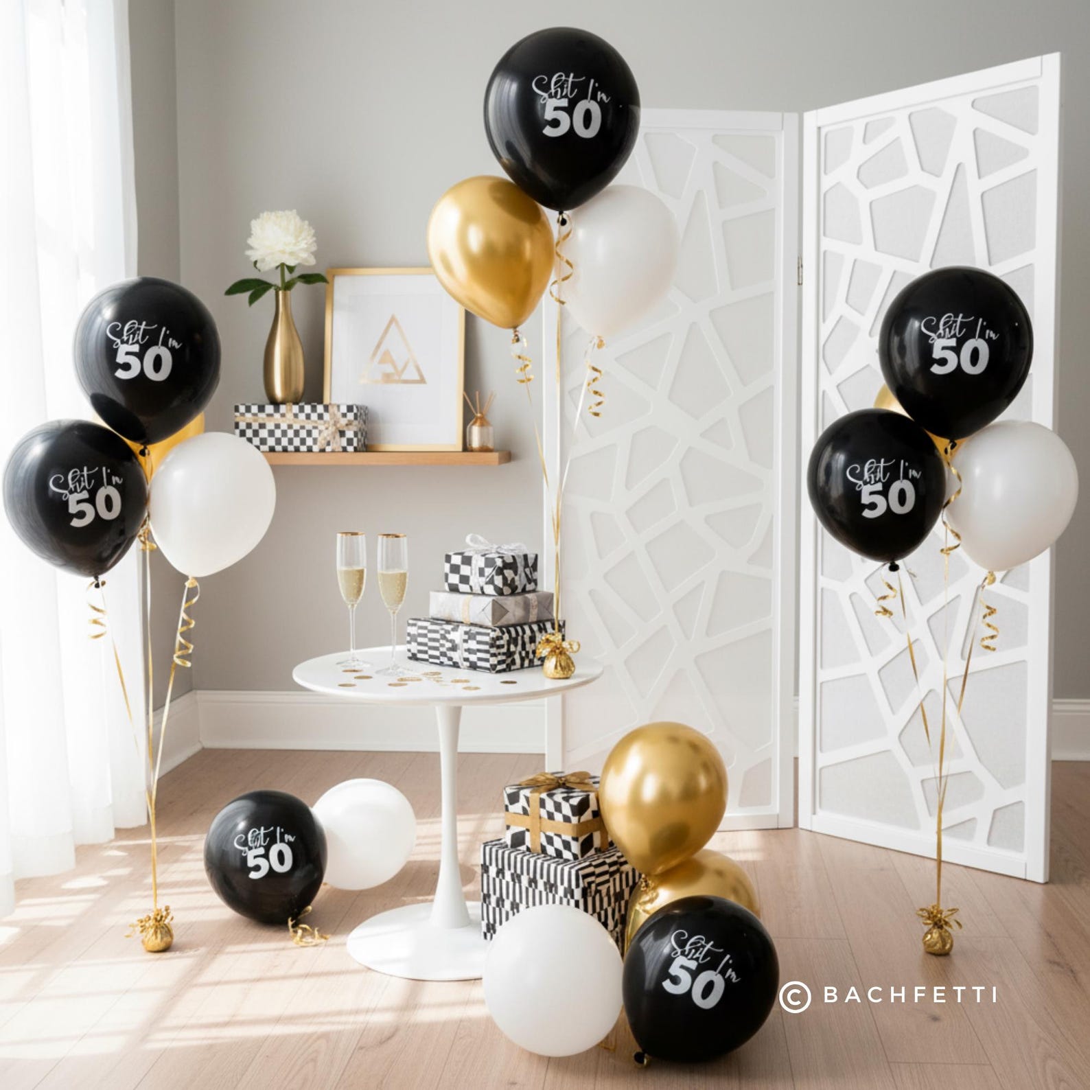 Shit Decarations Shit I’m 50 Balloons: Funny 50th Birthday Decorations - Etsy