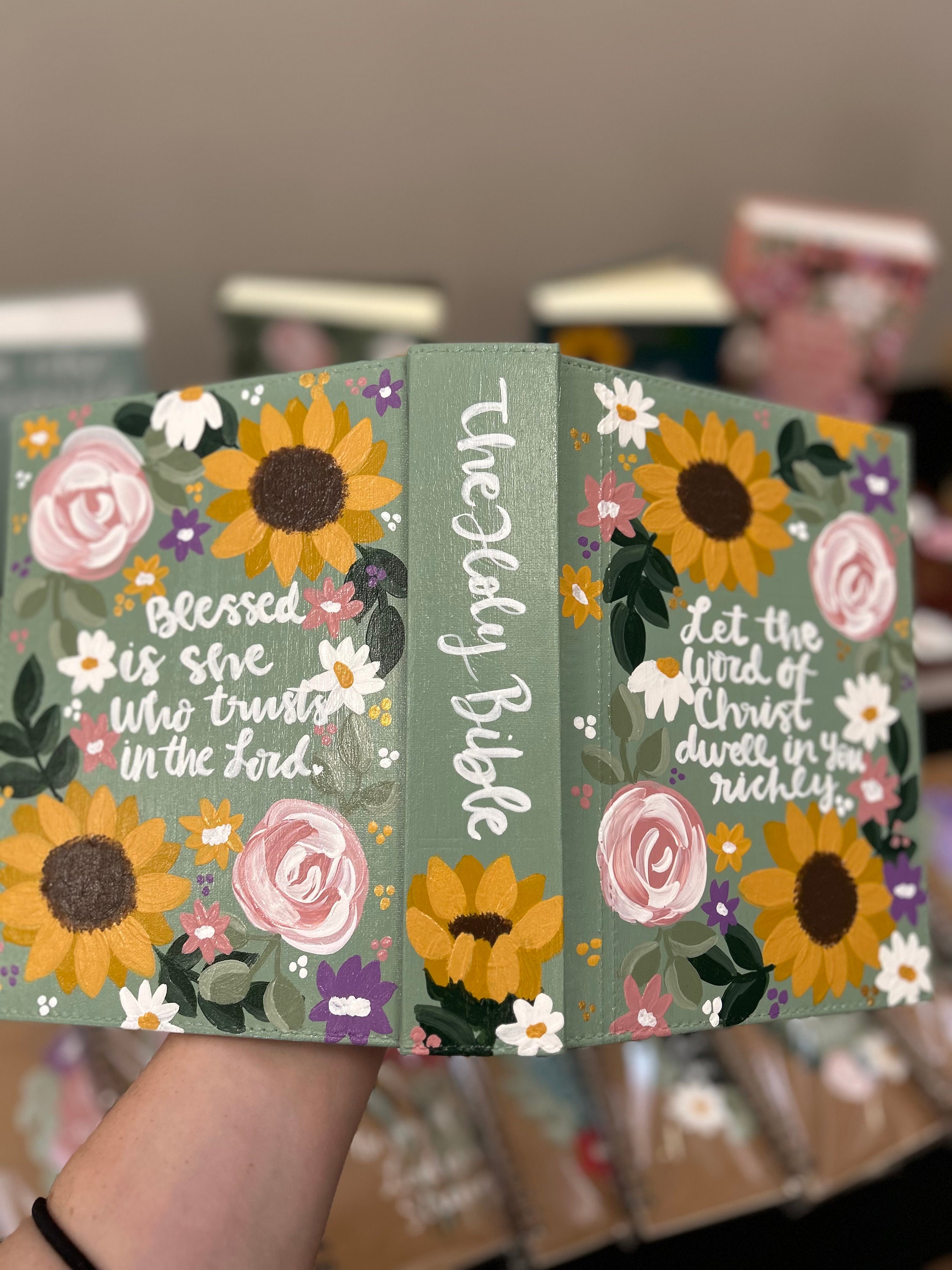 Painted NKJV Journaling Bible Etsy