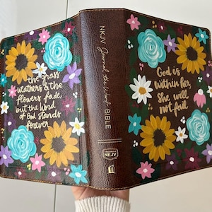 Semi-Custom Large Print (NKJV, ESV, or NIV) Journaling Bible