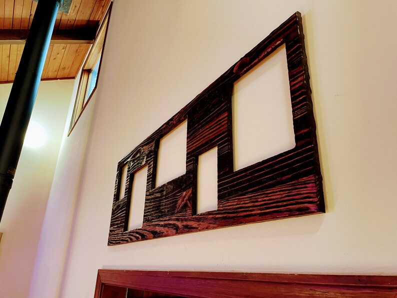 Rustic Photo Collage Frame Etsy