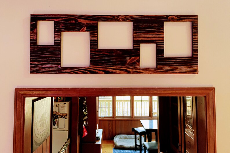 Rustic Photo Collage Frame Etsy