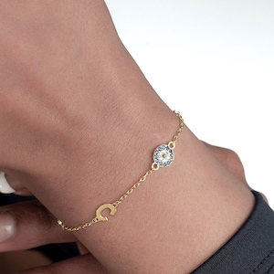 Personalisierter Geburtsstein Armband: Sterling Silber, Buchstaben Schmuck