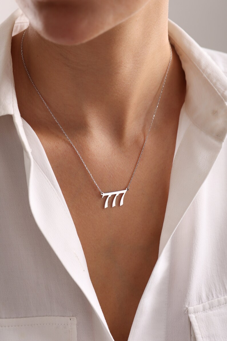 Tiny Angel Number Necklace for Women, Gold Dainty Lucky Mens necklace, 111, 222, 333, 444, 555, 666, 777, 888, 999, Gifts for Her & Mother, Christmas Gift, Birthday gift, Mothers Day Gift, Best Friend Gift