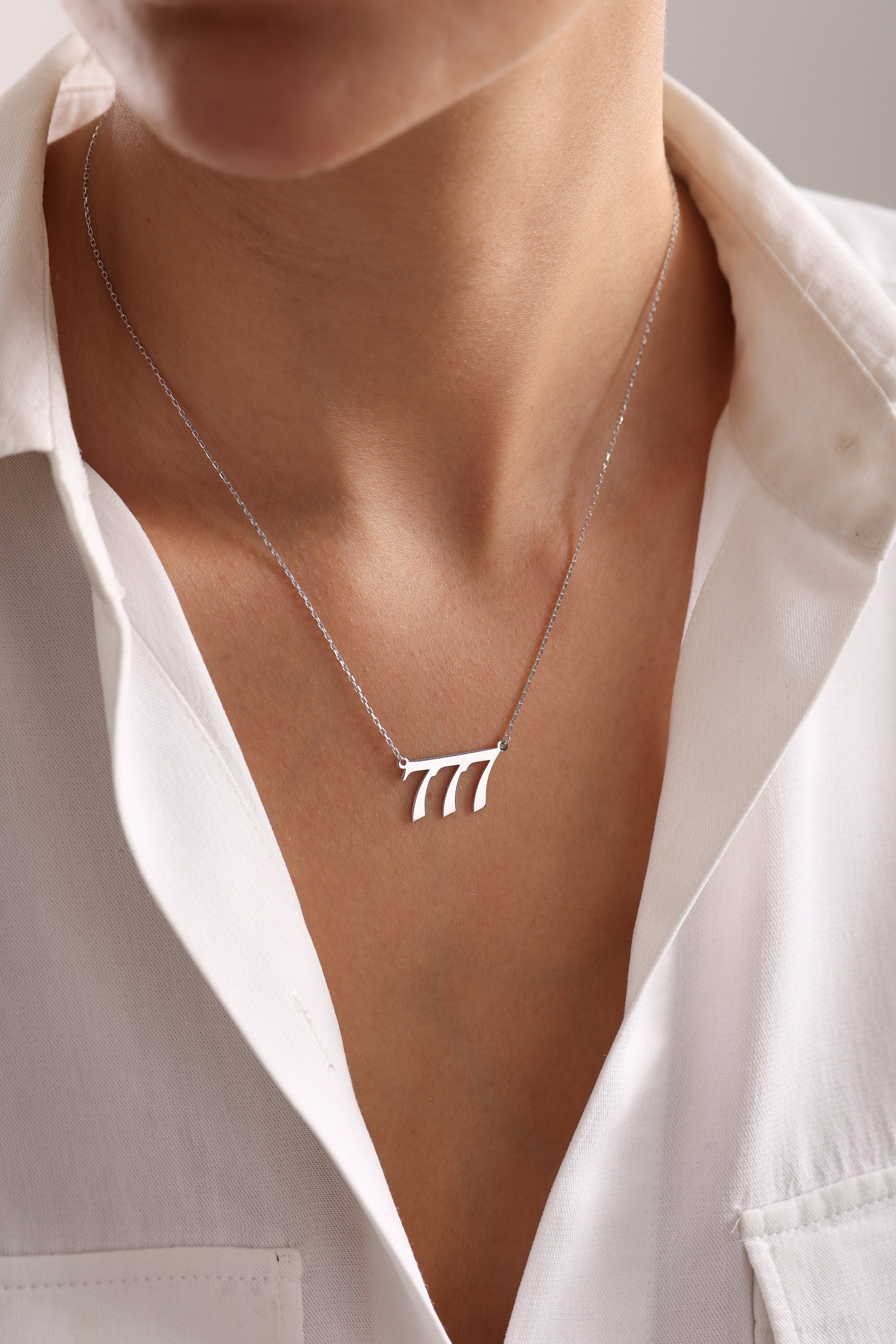 777 Necklace Etsy UK