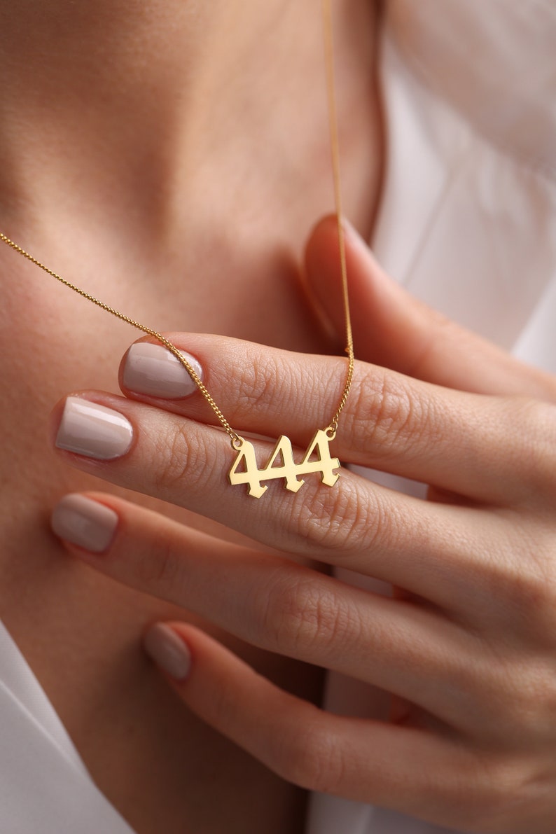Tiny Angel Number Necklace for Women, Gold Dainty Lucky Mens necklace, 111, 222, 333, 444, 555, 666, 777, 888, 999, Gifts for Her & Mother, Christmas Gift, Birthday gift, Mothers Day Gift, Best Friend Gift
