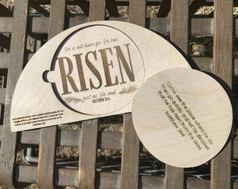 He Is Risen Story Puzzle Laser File | Easter Sunday School (SVG)
