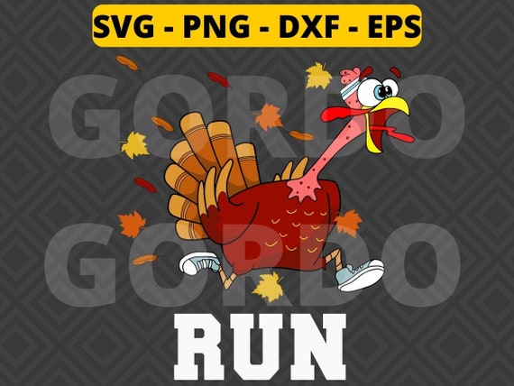 Thanksgiving Turkey Run svg Turkey Trot Running svg png dxf eps Thanksgiving Day svg running Turkey svg