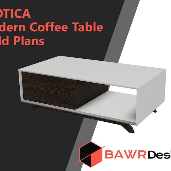 DIY Modern Coffee Table Digital Build Plans