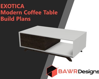 DIY moderne salontafel digitale bouwplannen