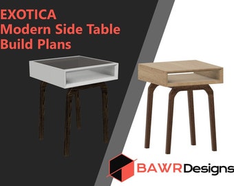 DIY moderne bijzettafel digitale bouwplannen