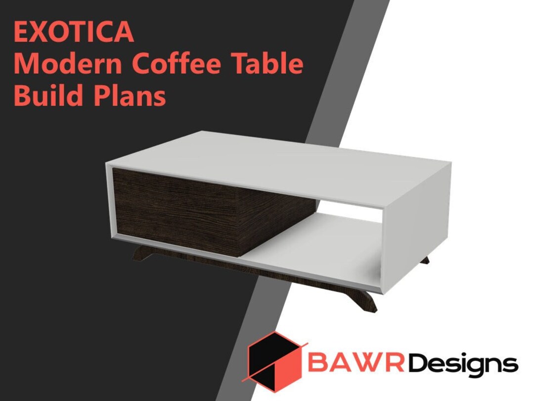 DIY Modern Coffee Table Digital Build Plans - Etsy