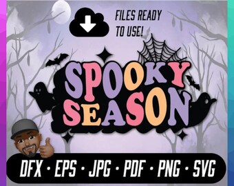 Spooky Season Vibes SVG, Funny Halloween Quote (Digital Download)
