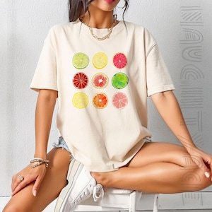 Lemon Graphic T-shirt: Vintage Style Washed Tee