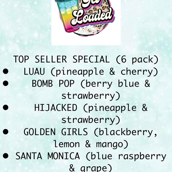 Loaded Tea Kit: Top Seller Flavors, Energy  Vitamins (6-Pack) Healthy