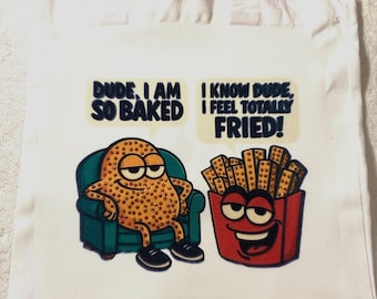 Bedazzled POTATO Canvas STORAGE Bag