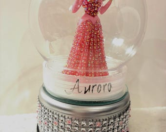 BEDAZZLED Disney Princess AURORA  w/GLOBE