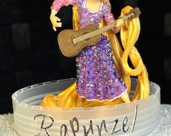 BEDAZZLED Disney Princess RAPUNZEL w/GLOBE