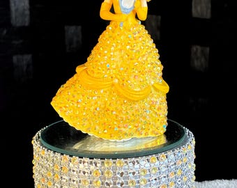 BEDAZZLED Disney Princess BELLE w/ GLOBE