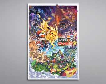 Let's a Go Mario? Art Print