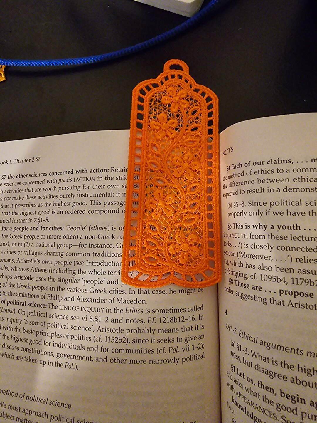 Fsl Embroidered Lace Bookmark Etsy