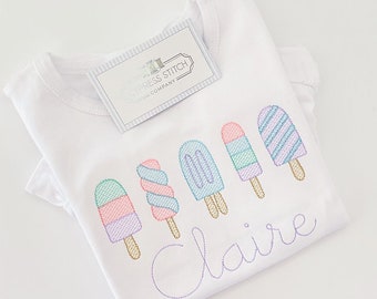 Summer Popsicle Shirt Girl, Girl Summer Shirt, Girl Beach Shirt, Toddler Girl Summer Shirt, Baby Outfit