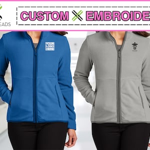 Custom Embroidered Jacket Nurse Medical Microfleece , Personalized Nurse Fleece Jacket, Custom Fleece Jacket, Nurse Jacket.  L110