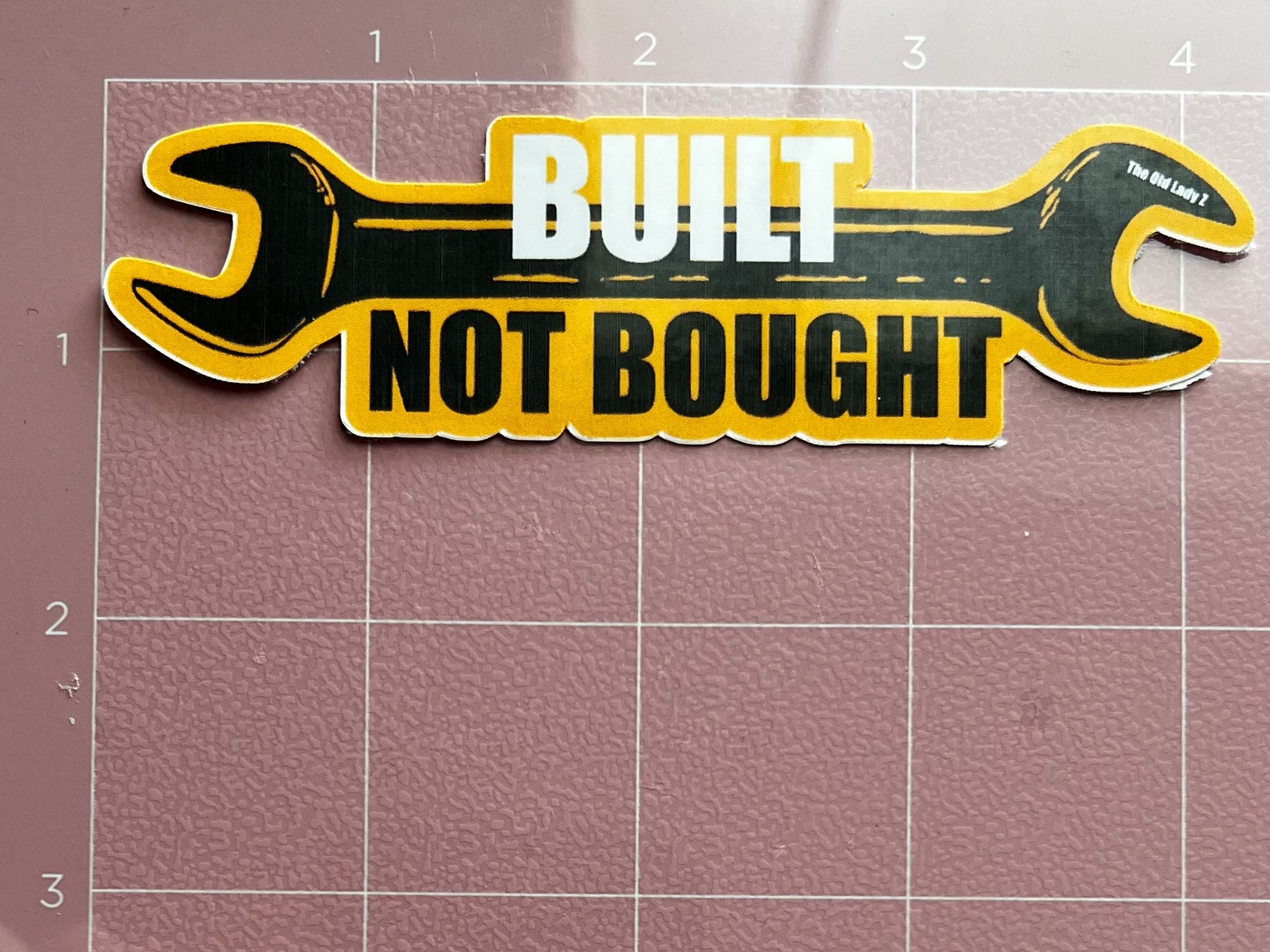 Built Not Bought Sticker: Car Guy Vinyl Decal - Etsy