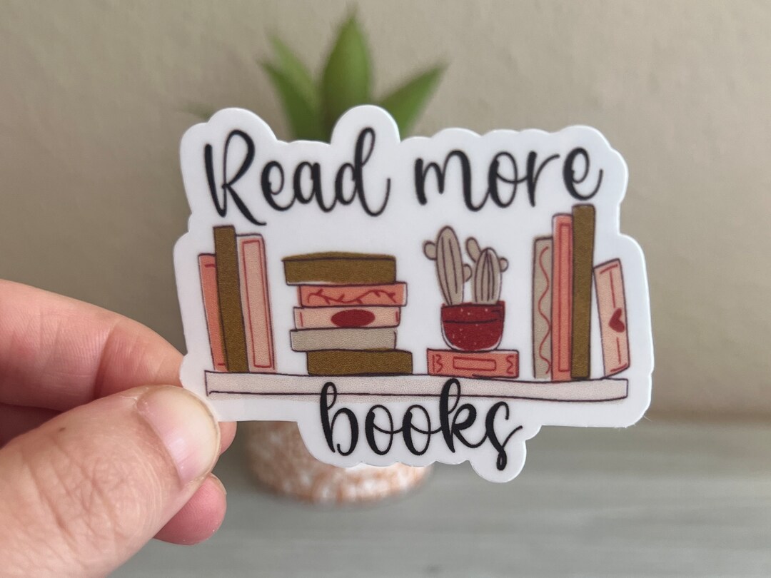 Read More Books Sticker: Vinyl Decal - Etsy