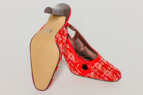 XOXO Fabric Slingbacks in Red - image 2