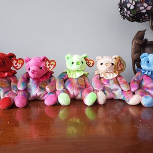 Ty Beanie Babies Birthday bears