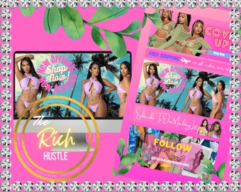 DIY Website Banners | Shopify Banners | Wix Banners | Boutique Templates | Canvas Templates | Website Thumbnails | DIY Social Media Graphics