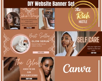 DIY Website Banners | Shopify & Wix Banners | Social Media Banners | Canva Templates | Website Templates | DIY Templates | DIY Canva Banners