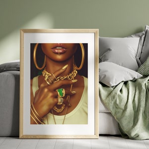 Black Art | Black Girl Art | Black Woman Wall Art | Black Wall Art | Black Woman Art | Black Girl Wall Art | Urban Digital Prints