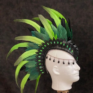 Green double Mohawk