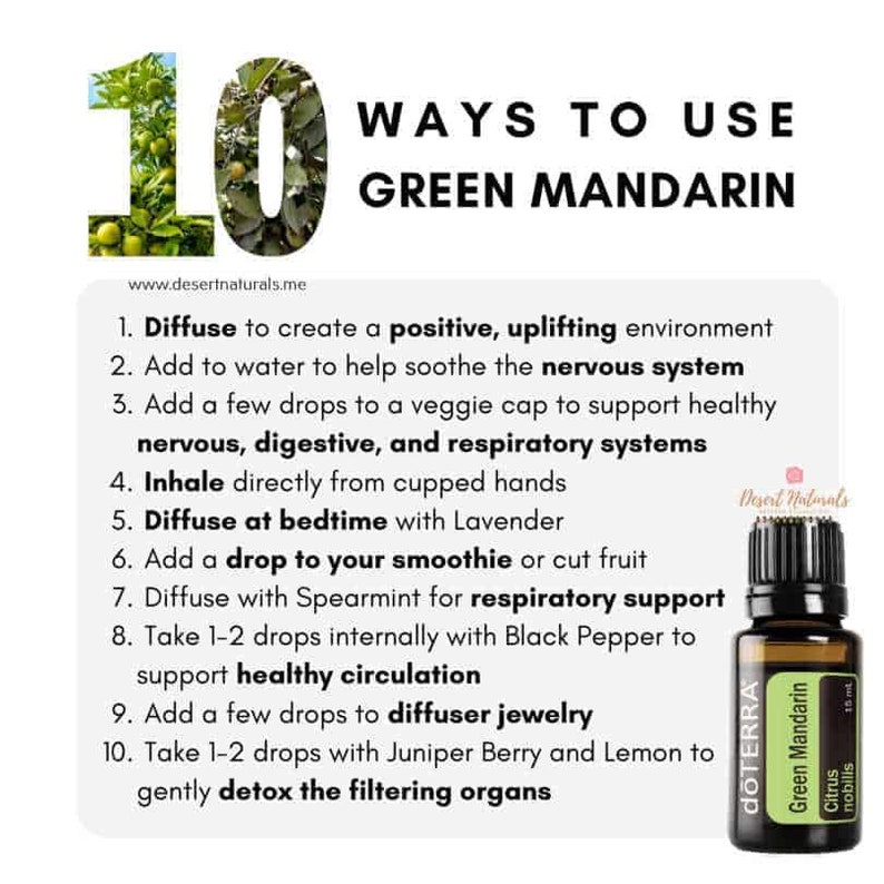 Doterra Green Mandarin Essential Oil 15ml Etsy