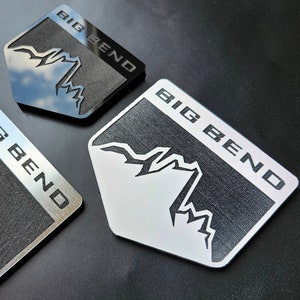 Custom Fender Big Bend Emblem Badge Logo for Ford Bronco Truck Sport Offroad 4x4