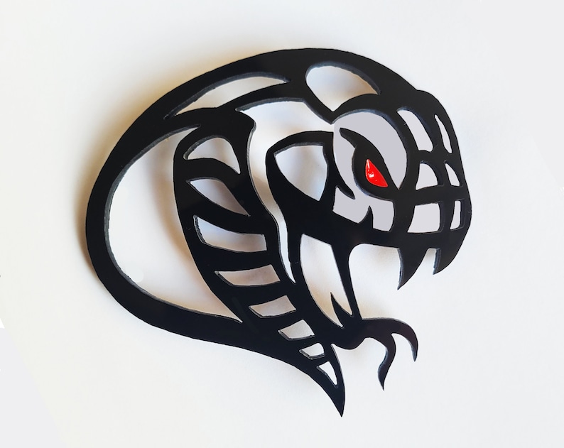 2x Snake Hellsnake Redeye Badge Logo Emblem for Dodge Challenger