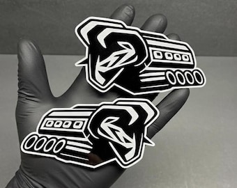 2x Fender Emblem Logo Badge for Dodge RAM Hemi V8 TRX Charger Challenger