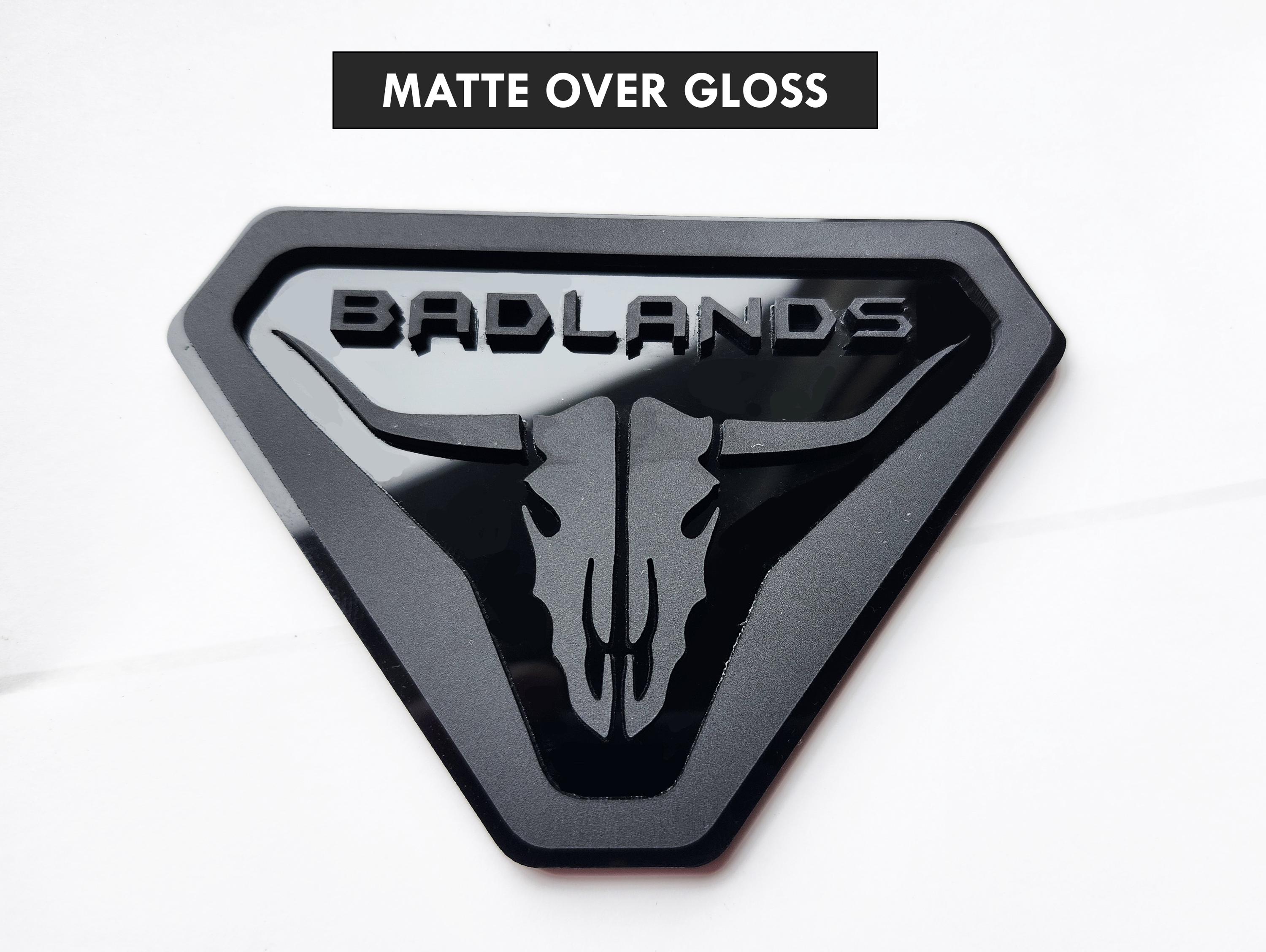 2x Fender Badlands Emblem Badge Logo for Ford Bronco Offroad SUV