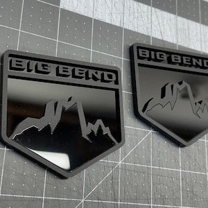 2x Fender Big Bend Emblem Badge Logo for Ford Bronco Offroad SUV 4x4 Sport