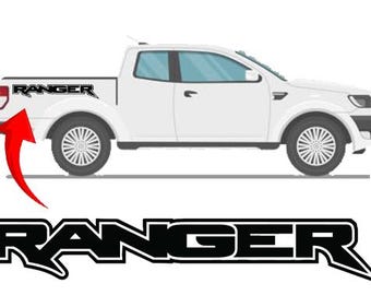 Fender Door Tailgate Vinyl Decal / Sticker for Ford Ranger Pickup Raptor