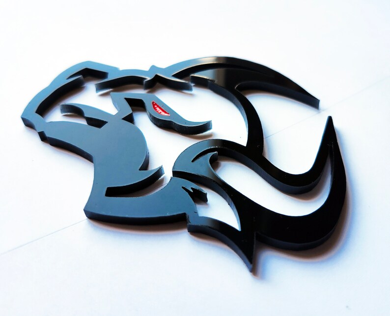 2x Fender Emblem Logo Badge Bull Cow Buffalo Ox Redeye for Car Auto