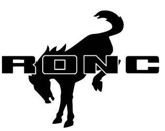 Ford Bronco Nation Horse Logo Vinyl Decal / Sticker Emblem